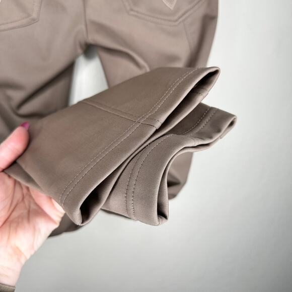 NWOT Bogner Gele Tan Khaki Mid Rise Embroidered Slim Straight Leg Golf Pants 4 - Picture 11 of 16